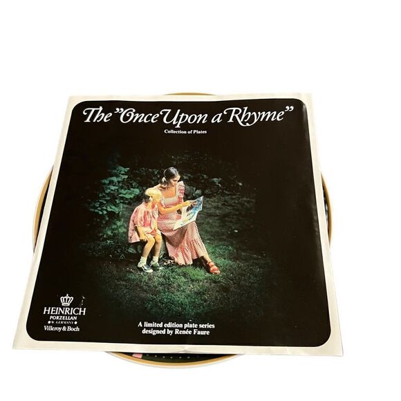 Vintage Mary Had a Little Lamb plate from Once upon a Rhyme series - Picture 9 of 12